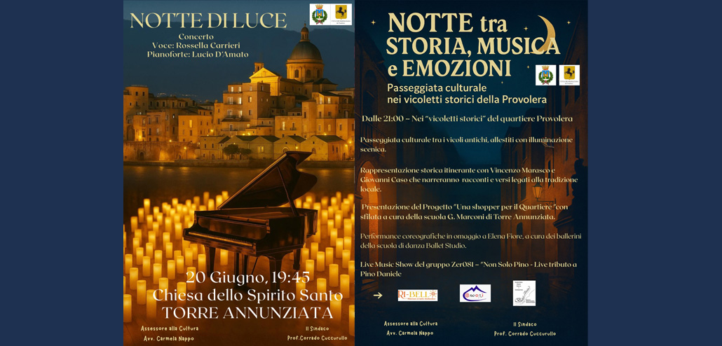 Torre Annunziata: notte tra storia, musica ed emozioni